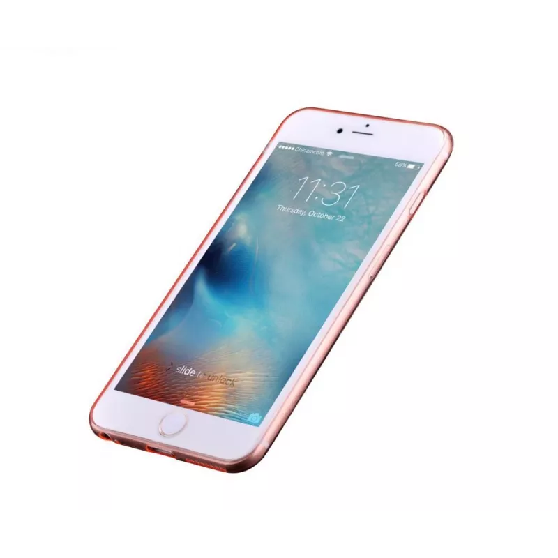 Devia Apple iPhone 6/6s Naked transparante rose gold back cover
