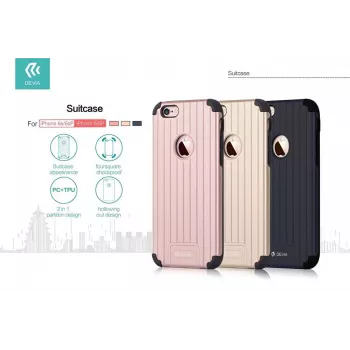 Devia Apple iPhone 6 / 6s Plus Suitcase gouden achtercover