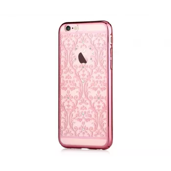 Devia Apple iPhone 7 Baroque met Swarovski Rose Gold Achterkant
