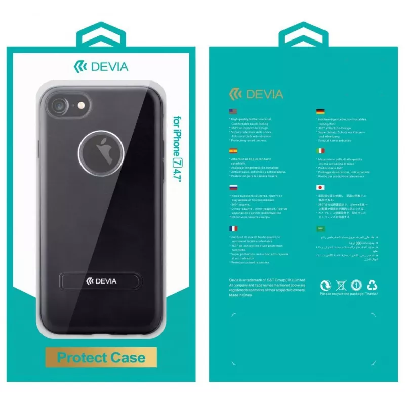 Devia Apple iPhone 7 iView Black flipcase