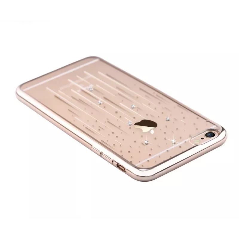Devia Apple iPhone 7 Plus / 8 Plus Crystal Meteor softcase champagne goud