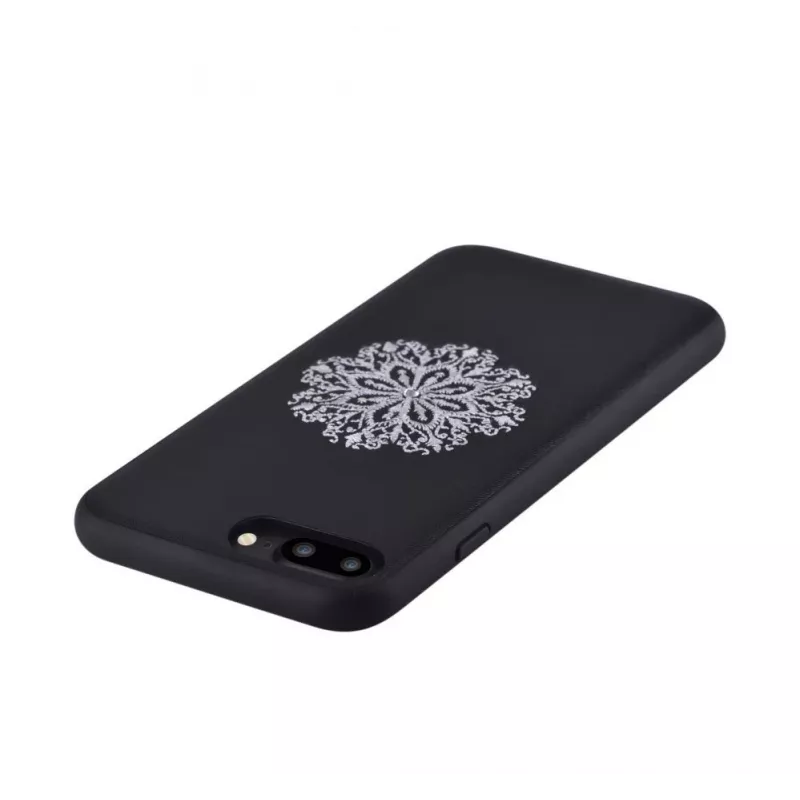 Devia Apple iPhone 7 Plus/8 Plus flower embroidery case zwart