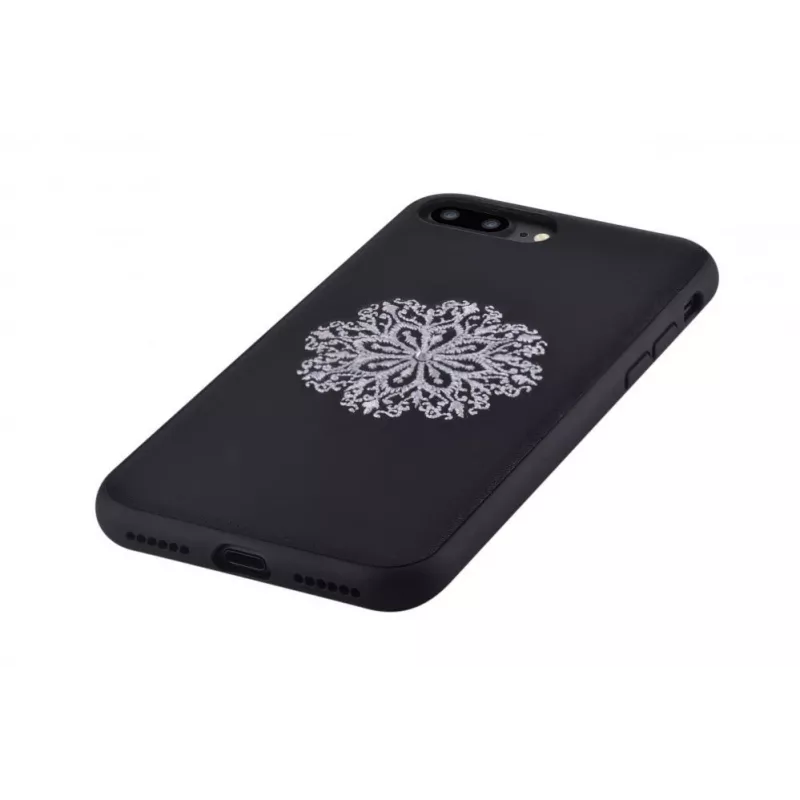 Devia Apple iPhone 7 Plus/8 Plus flower embroidery case zwart