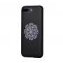 Devia Apple iPhone 7 Plus/8 Plus flower embroidery case zwart