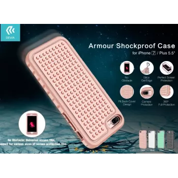Devia Apple iPhone 7 Plus Armor Shockproof Hoesje Groen
