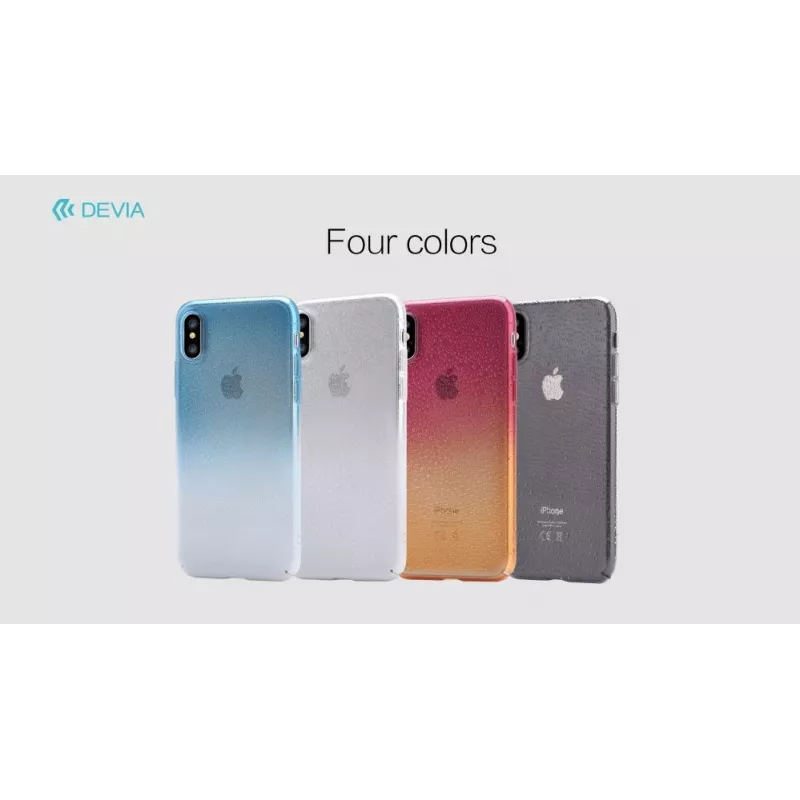 Devia Apple iPhone X Amber Case blauw