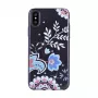 Devia Apple iPhone X Crystal Blossom hoesje zwart