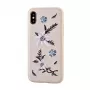 Devia Apple iPhone X Hoesje met bloemenborduursel Jalam