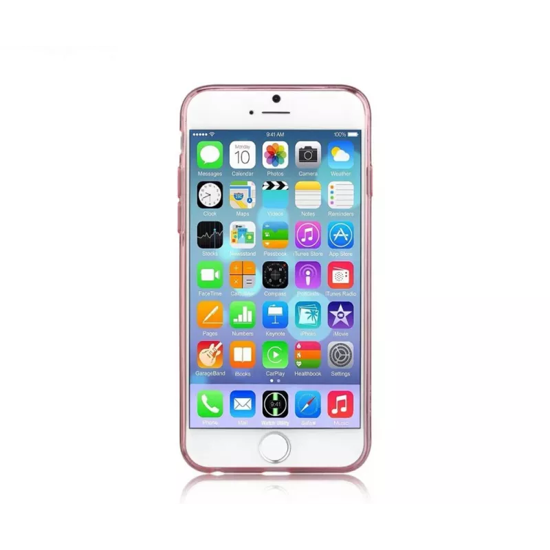 Devia Naked Series ultra-dun doorschijnend mat back cover voor Apple iPhone 7 / 8 - rose gold