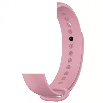 Devia Xiaomi Mi Band 5/Mi Band 6 Deluxe sport roze siliconen vervangingsbandje