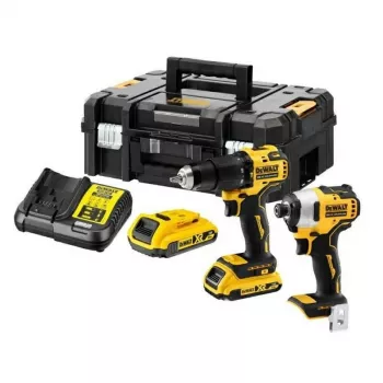 DEWALT 18V combo-kit DCK2060L2T (DCD778 klopboormachine + DCF787 slagschroevendraaier) 2x 3,0 Ah Li-Ion accu's, oplader, TSTAK II koffer