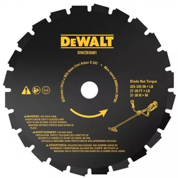 DEWALT 255mm 24T bosmaaierblad voor 54V XR FlexVolt bosmaaier