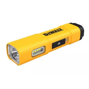 DEWALT BD-DCL183 LED-zaklamp 1300 lumen, IPX4 spatwaterdicht, vliegtuigaluminium, zwart