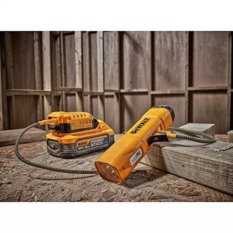 DEWALT BD-DCL183 LED-zaklamp 1300 lumen, IPX4 spatwaterdicht, vliegtuigaluminium, zwart