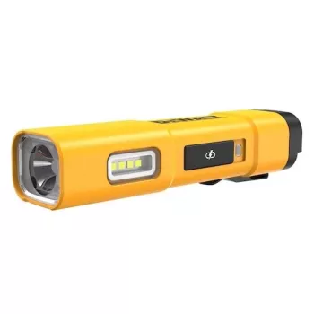 DEWALT BD-DCL183 LED-zaklamp 1300 lumen, IPX4 spatwaterdicht, vliegtuigaluminium, zwart