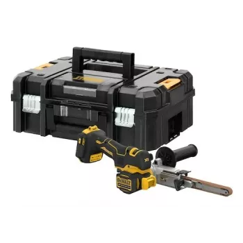 DEWALT DCM200NT-XJ 18V XR Accu-bandschuurmachine, 75x457 mm, borstelloze motor, variabel toerental, Zwart/Geel