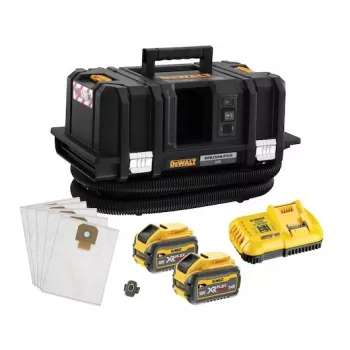 DEWALT DCV586MT2-QW accu-M-klasse stofzuiger met 2x 9,0 Ah accu's en oplader