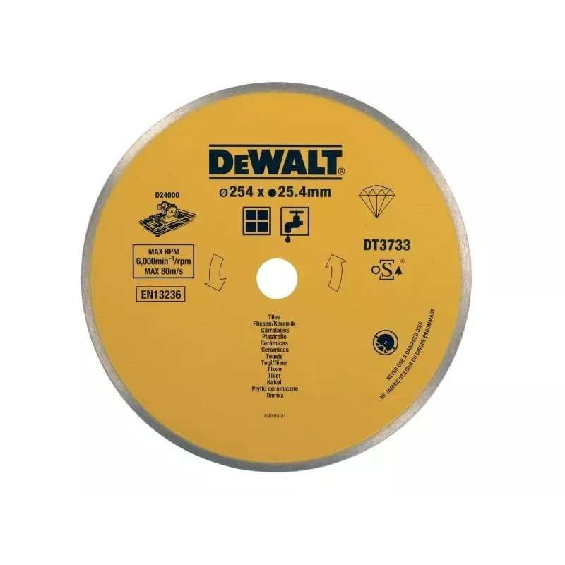 DEWALT diamantschijf voor keramische tegels 250x25,4mm DT3733