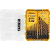 DEWALT DT70755-QZ HSS-G metaalboren-set, 10-delig, 1/4 inch zeskantschacht, 135° puntenslijphoek, DIN 338, TSTAK Tough Case