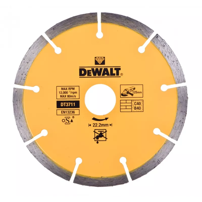 DEWALT DWE46107 125 mm haakse slijper met stofafzuigkap 1400 W