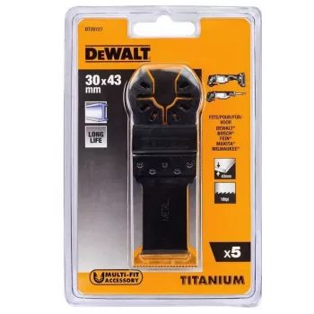 DEWALT titanium gecoat zaagblad - 30 mm x 43 mm (5 stuks)