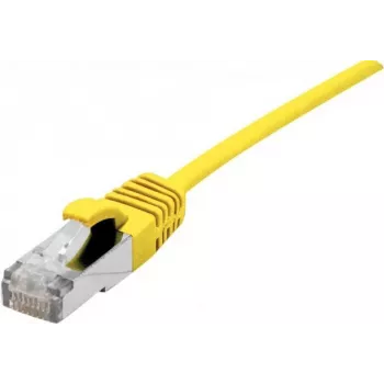 Dexlan Cat. 6A S/FTP (PiMF) ultra-dun halogeenvrij Comutacinis kabel met klikbescherming, geel, 10 m 858713
