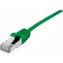 Dexlan Cat. 6A S/FTP (PiMF) ultrathin halogeenvrije patchkabel met trekontlasting, groen, 10,0 m 858720