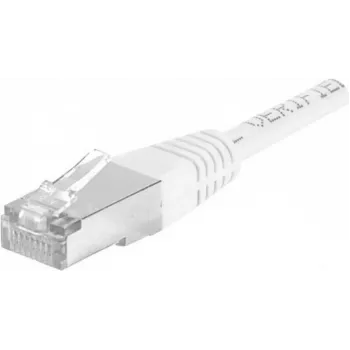 DEXLAN Cat6a SFTP-patchkabel RJ45 naar RJ45 5m wit gegoten 10Gbps 858365