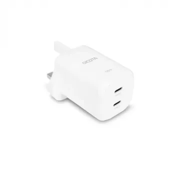 DICOTA 2-poorts GaN USB-C wandlader 100W wit