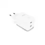 Dicota 2-poorts GaN-wandlader 45W, 2x USB-C PD 3.0, UK, Wit (D32183)