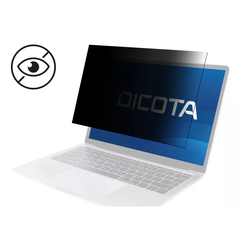 DICOTA privacyfilter voor notebook - zijmontage - 2-weg - afneembaar - zelfklevend - 34,29 cm (13,5 inch)