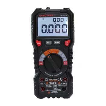Digitale multimeter met zaklamp Habotest HT118A, True RMS, NCV