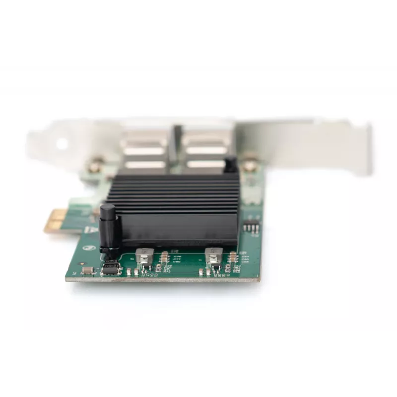 DIGITUS 2-poorts Gigabit Ethernet netwerkkaart, RJ45, PCI Express, Intel I210-AT chipset (DN-1013-2)
