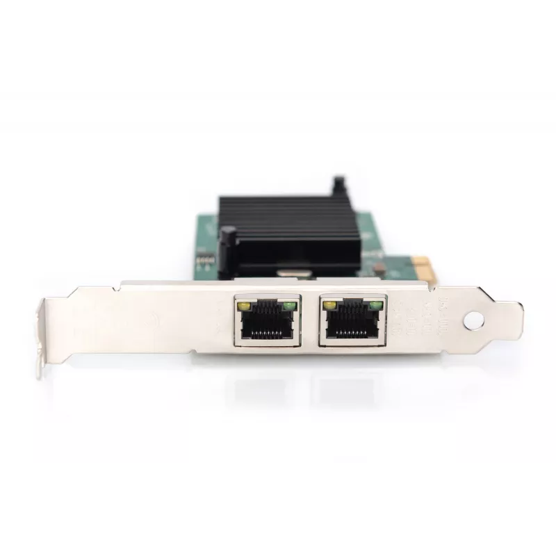 DIGITUS 2-poorts Gigabit Ethernet netwerkkaart, RJ45, PCI Express, Intel I210-AT chipset (DN-1013-2)