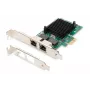 DIGITUS 2-poorts Gigabit Ethernet netwerkkaart, RJ45, PCI Express, Intel I210-AT chipset (DN-1013-2)