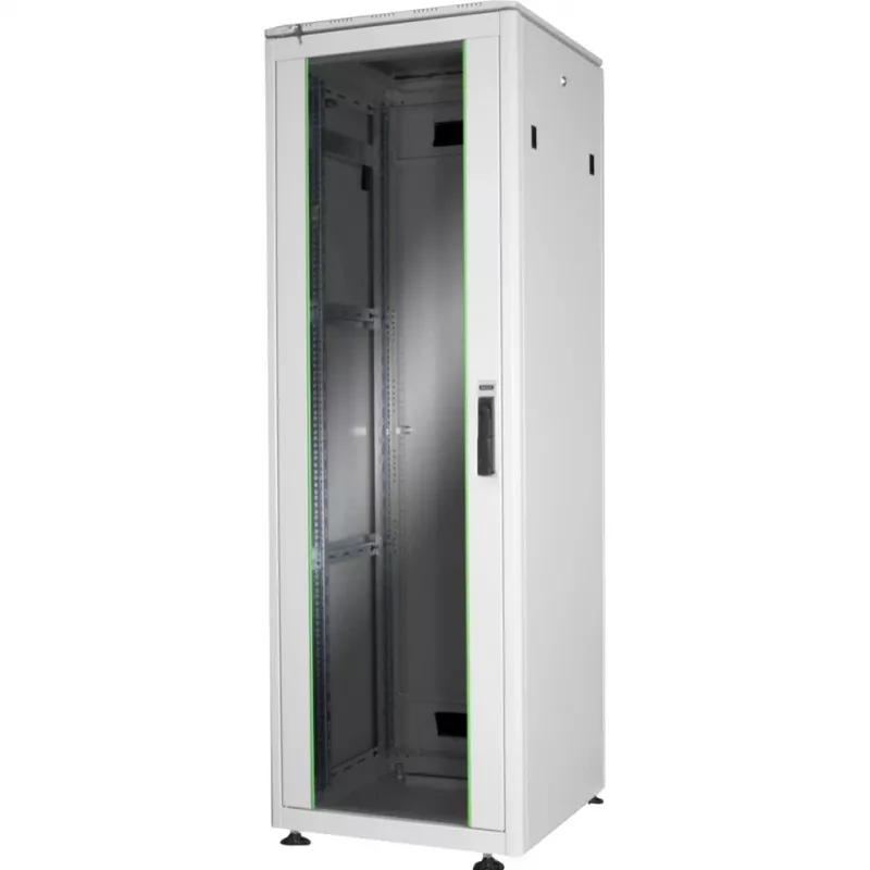 DIGITUS 36HE Unique netwerkkast 600x600mm glazen deur grijs