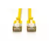 DIGITUS DK-1632-A-020S-Y-10 CAT 6A F/FTP dunne patchkabel (10 stuks), 2 m, LSZH, koper, 10 Gbps, geel