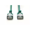 DIGITUS CAT 6A F/FTP slim patchkabel, 5 m, groen, 10-pack, LSZH, 10GBase-T, snagless, PoE++