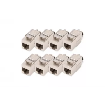 DIGITUS CAT 8.1 Keystone-module, afgeschermd, gereedschapsloze montage - 8 stuks