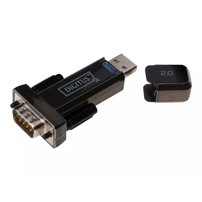 DIGITUS DA-70156 USB 2.0 naar RS232 seriële adapter, 1,5 m, zwart