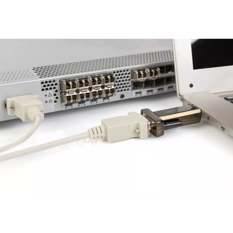 DIGITUS DA-70156 USB 2.0 naar RS232 seriële adapter, 1,5 m, zwart