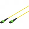 DIGITUS glasvezel-patchkabel MPO naar MPO, OS2 singlemode 9/125 µm, 12 vezels, 5 m, LSZH, geel DK-2966-05