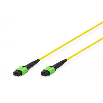 DIGITUS glasvezel-patchkabel MPO naar MPO, OS2 singlemode 9/125 µm, 12 vezels, 5 m, LSZH, geel DK-2966-05