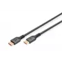 Digitus DisplayPort 2.1 verbindingskabel, 16K, 80 Gbps, 2 m, Zwart