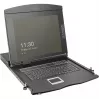 DIGITUS modulaire 19 inch HD-LCD-KVM-console met 8-poorts HDMI-KVM-switch, touchpad, Duits toetsenbordlayout