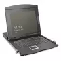 DIGITUS modulaire 19 inch HD-LCD-KVM-console met 8-poorts HDMI-KVM-switch, touchpad, Duits toetsenbordlayout