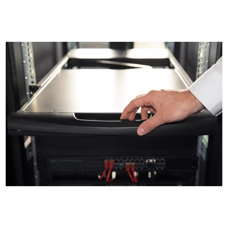 DIGITUS modulaire console 17 inch HD LCD, 16-poorts VGA KVM, Duitse toetsenbordindeling