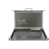 DIGITUS modulaire console 17 inch HD LCD, 8-poorts CAT5 KVM, Duitse toetsenbordindeling