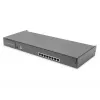DIGITUS modulaire console 17 inch HD LCD, 8-poorts CAT5 KVM, Duitse toetsenbordindeling