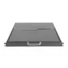 DIGITUS Modulaire HD LCD KVM-console met 17 inch TFT, 16-poorts CAT 5 KVM-aansluiting, touchpad, Duitse toetsenbordindeling